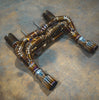 Valvetronic Maclaren 720S 4.0L, F1 Catback Exhaust, Grade 5 Titanium, Titanium 4.0" Tips MAC.720S.F1.TI