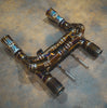 Valvetronic Maclaren 720S 4.0L, F1 Catback Exhaust, Grade 5 Titanium, Titanium 4.0" Tips MAC.720S.F1.TI