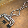 Valvetronic BMW F85 X5M, F86 X6M 4.4L Catback T304 SS, Carbon Fiber 3.5" Tips BMW.F85.X5M.VSES.BR.RC