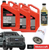 OEM Motorcraft 5W-40 Engine Oil & Filter Kit with Hot Shot's FR3 Friction Reducer Additive For 2023-2024 6.7L Powerstroke