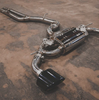 Valvetronic Audi MK3 TTRS  2.5L  Catback T304 SS Black OEM Style Valvetronic Tips AUD.MK3.VSES.BR