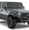 Bushwacker 10080-02 Black Pocket/Rivet Style Smooth Finish Rear Fender Flares for 2007-2018 Jeep Wrangler JK Unlimited 4-Door
