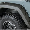 Bushwacker 10080-02 Black Pocket/Rivet Style Smooth Finish Rear Fender Flares for 2007-2018 Jeep Wrangler JK Unlimited 4-Door