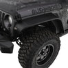 Bushwacker 10101-07 Black Jeep Flat Style Textured Finish Front Fender Flares for 2018-2022 Jeep Wrangler JL (Excludes Rubicon)