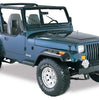 Bushwacker 10909-07 Black Jeep Cutout Style Textured Finish 4-Piece Fender Flare Set for 1987-1995 Jeep Wrangler YJ (Excludes Renegade)