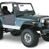 Bushwacker 10910-07 Black Jeep Cutout Style Textured Finish 4-Piece Fender Flare Set for 1956-1986 Jeep CJ5, CJ5A, CJ6, CJ6A, CJ7, Willys