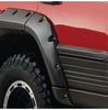 Bushwacker 10916-07 Black Jeep Cutout Style Textured Finish 4-Piece Fender Flare Set for 1993-1998 Jeep Grand Cherokee