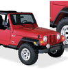 Bushwacker 10917-07 Black Pocket/Rivet Style Textured Finish 4-Piece Fender Flare Set for 1997-2006 Jeep Wrangler TJ