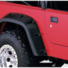 Bushwacker 10917-07 Black Pocket/Rivet Style Textured Finish 4-Piece Fender Flare Set for 1997-2006 Jeep Wrangler TJ