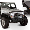 Bushwacker 10919-07 Black Jeep Flat Style Textured Finish 4-Piece Fender Flare Set for 2007-2018 Jeep Wrangler JK 2-Door