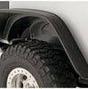 Bushwacker 10919-07 Black Jeep Flat Style Textured Finish 4-Piece Fender Flare Set for 2007-2018 Jeep Wrangler JK 2-Door