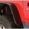 Bushwacker 10920-07 Black Jeep Flat Style Textured Finish 4-Piece Fender Flare Set for 1997-2006 Jeep Wrangler TJ