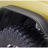 Bushwacker 10922-07 Black Jeep Flat Style Textured Finish 4-Piece Fender Flare Set for 1984-2001 Jeep Cherokee
