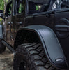 Bushwacker 10923-07 Black Jeep Flat Style Textured Finish 4-Piece Fender Flare Set for 2018-2023 Jeep Wrangler JL (All Models)