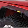 Bushwacker 10924-07 Black Jeep Flat Style Textured Finish 4-Piece Fender Flare Set for 1987-1995 Jeep Wrangler YJ (Excludes Renegade)