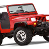 Bushwacker 10924-07 Black Jeep Flat Style Textured Finish 4-Piece Fender Flare Set for 1987-1995 Jeep Wrangler YJ (Excludes Renegade)