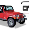 Bushwacker 14005 Black Trail Armor Hood Stone Guard and Front Corners for 1997-2006 Jeep Wrangler, 4pc Set