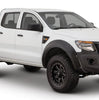 Bushwacker 20934-02 Black Pocket/Rivet Style Smooth Finish 4-Piece Fender Flare Set for 2011-2018 Ford Ranger