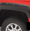 Bushwacker 40959-34 Pocket/Rivet Style Color Matched Black 4-Piece Fender Flare Set for 2016-2018 Silverado 1500; Fits 69.3 In. Bed
