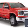 Bushwacker 40974-64 Pocket/Rivet Style Color Matched Abalone White Tricoat 4-Piece Fender Flare Set for 2016-2017 GMC Sierra 1500 Factory Mudflaps Must Be Removed
