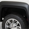 Bushwacker 40961-02 Black Extend-A-Fender Style Smooth Finish 4-Piece Fender Flare Set for 2014-2015 GMC Sierra 1500; Fits 69.3 In. Bed