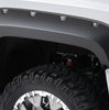 Bushwacker 40967-02 Black Pocket/Rivet Style Smooth Finish 4-Piece Fender Flare Set for 2015-2019 GMC Sierra 2500 HD/3500 HD