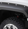 Bushwacker 40967-34 Pocket/Rivet Style Color Matched Onyx Black 4-Piece Fender Flare Set for 2017-2019 Sierra 2500 HD/3500 HD