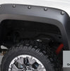 Bushwacker 40974-54 Pocket/Rivet Style Color Matched Quicksilver Metallic 4-Piece Fender Flare Set for 2016-2018 GMC Sierra 1500 Factory Mudflaps Must Be Removed