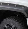 Bushwacker 40968-02 Black Boss Pocket/Rivet Style Smooth Finish 4-Piece Fender Flare Set for 2015-2019 GMC Sierra 2500 HD/3500 HD