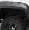 Bushwacker 40968-02 Black Boss Pocket/Rivet Style Smooth Finish 4-Piece Fender Flare Set for 2015-2019 GMC Sierra 2500 HD/3500 HD