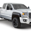 Bushwacker 40968-02 Black Boss Pocket/Rivet Style Smooth Finish 4-Piece Fender Flare Set for 2015-2019 GMC Sierra 2500 HD/3500 HD