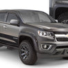 Bushwacker 40969-02 Black Pocket/Rivet Style Smooth Finish 4-Piece Fender Flare Set for 2015-2020 Chevrolet Colorado w/61.7 In. Bed