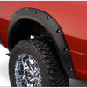 Bushwacker 50919-02 Black Pocket/Rivet Style Smooth Finish 4-Piece Fender Flare Set for 2010-2018 Dodge Ram 2500, 3500