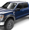 Bushwacker 20134-02 Black Pocket/Rivet Style Smooth Finish Rear Fender Flares for 2021-2026 F-150; Will not fit F150 Lightning