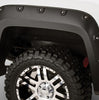 Bushwacker 40951-02 Black Cutout Style Smooth Finish 4-Piece Fender Flare Set for 2007-2013 GMC Sierra 1500; Fits 69.3 In. Bed
