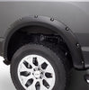 Bushwacker 70909-02 Black Pocket/Rivet Style Smooth Finish 4-Piece Fender Flare Set for 2016-2022 Nissan Titan XD