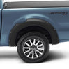 Bushwacker 20122-02 Black Pocket/Rivet Style Smooth Finish Rear Fender Flares for 2019-2023 Ford Ranger SuperCab