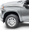 Bushwacker 40930-54 OE Style Color Matched Silver Ice Metallic 4-Piece Fender Flare Set for 20-21 Chevrolet Silverado 1500; 2022 Chevrolet Silverado 1500 LTD