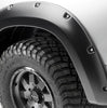 Bushwacker 50054-02 Black Pocket/Rivet Style Smooth Finish Rear Fender Flares for 2019-2022 Ram 1500; Will not fit Rebel and TRX models