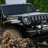Bushwacker 11950-07 Black Hyperform Flat Style Textured Finish 4 pc Set Fender Flares for 2018-2023 Jeep Wrangler