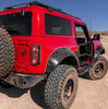 Bushwacker 20965-02 Black Pocket/Rivet Style Smooth Finish Front Fender Flares for 2021-2026 Ford Bronco 2-DR