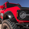 Bushwacker 20965-02 Black Pocket/Rivet Style Smooth Finish Front Fender Flares for 2021-2026 Ford Bronco 2-DR