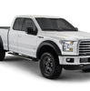 Bushwacker 20936-02 Black Extend-A-Fender Style Smooth Finish 4-Piece Fender Flare Set for 2015-2017 Ford F-150 (Excludes Models w/Tech Package)