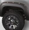 Bushwacker 40102-02 Black Pocket/Rivet Style Smooth Finish Rear Fender Flares for 19-26 GMC Sierra 1500