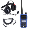 Rugged Radios Crew Chief H42 Spotter Headset & R1 Handheld Radio Kit – Digital & Analog, Noise-Canceling Mic, Race-Ready Comms