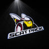 Customs Unlimited Scat Pack Logo LED Puddle Lights For 2015-2023 Dodge Challenger/Charger