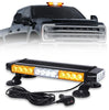 Customs Unlimited Roof Mounted Amber & White Emergency LED Strobe Light Bar