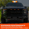 Customs Unlimited Roof Mounted Amber & White Emergency LED Strobe Light Bar