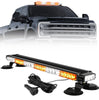 Customs Unlimited Roof Mounted Amber & White Emergency LED Strobe Light Bar