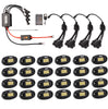 Customs Unlimited Pure White 48 LED Plug Play Extreme Brightness Rock Light Kit Pod Kit